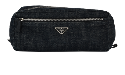 Prada Logo Plaque Pouch, front view